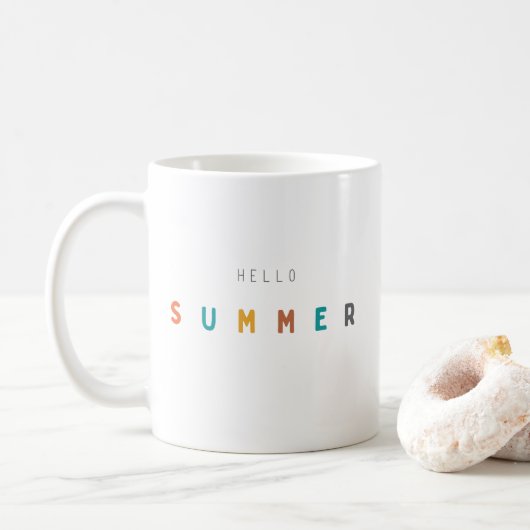 hallo Sommer Tasse modern (Mit Donut)