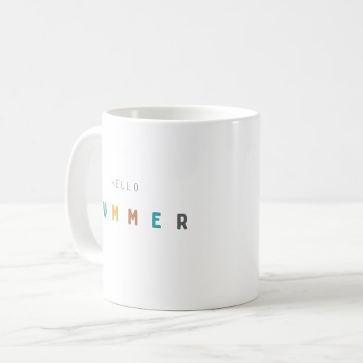 hallo Sommer Tasse modern (Vorderseite Links)