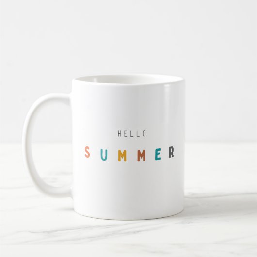 hallo Sommer Tasse modern (Links)