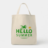 Hallo Sommer Tragetasche (Rückseite)