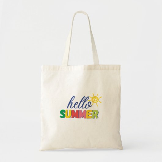 "Hallo Sommer" Tragetasche (Vorne)