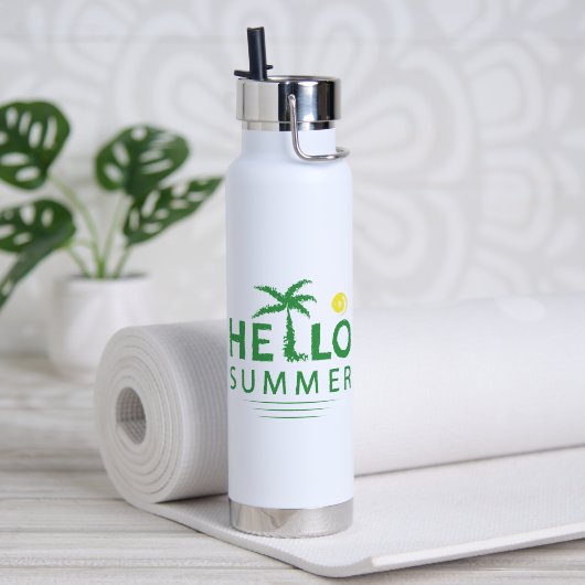 Hallo Sommer Trinkflasche (Yoga (gedreht)