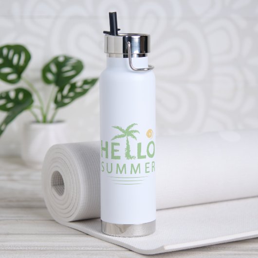 Hallo Sommer Trinkflasche (Yoga (gedreht)