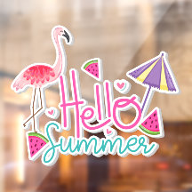 Hallo Sommer Tropical Flamingo Watermelon Paradise
