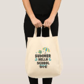 Hallo Sommer Tschüss Schule  Tragetasche (Vorderseite (Produkt))