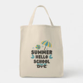 Hallo Sommer Tschüss Schule  Tragetasche (Rückseite)