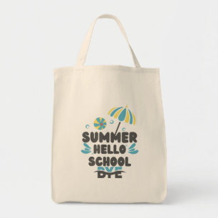 Hallo Sommer Tschüss Schule  Tragetasche