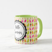 Hallo Sommer Typografie Popsicles und Ice Creme Tasse (VorderseiteRechts)