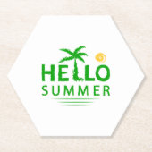 Hallo Sommer Untersetzer (Vorderseite)