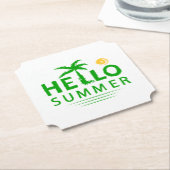 Hallo Sommer Untersetzer (angewinkelt)