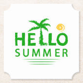 Hallo Sommer Untersetzer (Vorderseite)