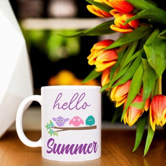 Hallo Sommer Vögel Kaffeetasse