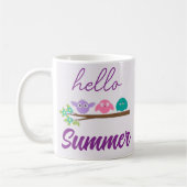 Hallo Sommer Vögel Kaffeetasse (Links)