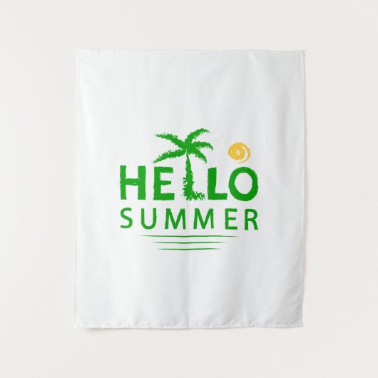 Hallo Sommer Wandteppich (Vorderseite)