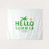 Hallo Sommer Wandteppich (Vorderseite (Horizontal))