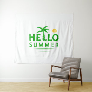 Hallo Sommer Wandteppich