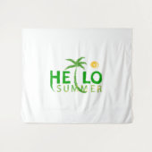 Hallo Sommer Wandteppich (Vorderseite (Horizontal))