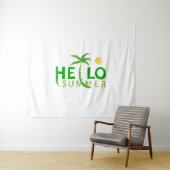Hallo Sommer Wandteppich (Beispiel (Horizontal))