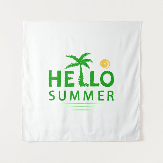 Hallo Sommer Wandteppich (Vorderseite)