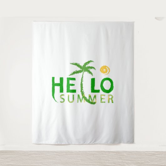 Hallo Sommer Wandteppich (Vorderseite)