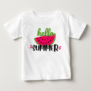 Hallo Sommer Wassermelone Baby T-shirt