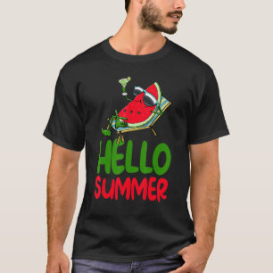 Hallo Sommer Wassermelone Frauen lieben Melonenfru T-Shirt