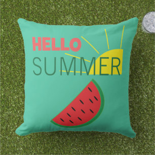 Hallo Sommer Wassermelone Kissen
