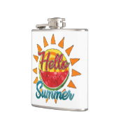 Hallo Sommer | Watercolor Watermelon & Vibranno Flachmann (Links)