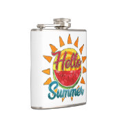 Hallo Sommer | Watercolor Watermelon & Vibranno Flachmann (Rechts)