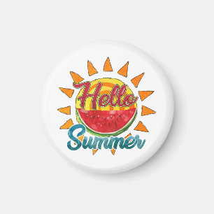 Hallo Sommer Watercolor Watermelon & Vibranno Magnet
