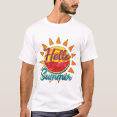 Hallo Sommer | Watercolor Watermelon & Vibranno T-Shirt (Vorderseite)