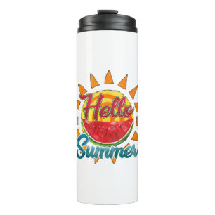 Hallo Sommer Watercolor Watermelon & Vibranno Thermosbecher