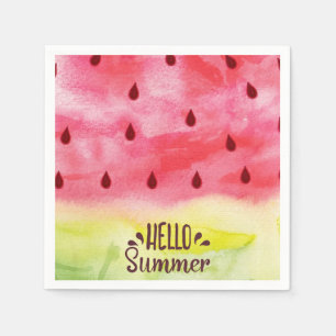 Hallo Sommer Watermelon Napkins Serviette