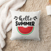 Hallo Sommer Watermelon Patio Außenbereich Kissen (Decke)