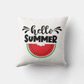 Hallo Sommer Watermelon Patio Außenbereich Kissen (Rückseite)