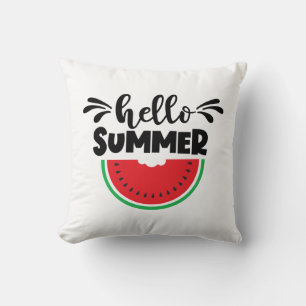 Hallo Sommer Watermelon Patio Außenbereich Kissen