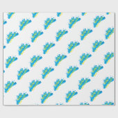 Hallo Sommer, Waves Graphic, Cool White Geschenkpapier (Flach)