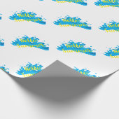 Hallo Sommer, Waves Graphic, Cool White Geschenkpapier (Ecke)