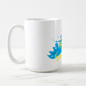 Hallo Sommer, Waves Graphic, Cool White Kaffeetasse (Links)