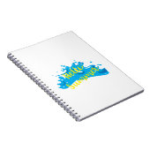 Hallo Sommer, Waves Graphic, Cool White Notizblock (Rechte Seite)