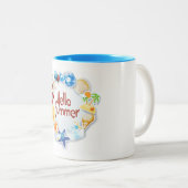 Hallo Sommer Zweifarbige Tasse (VorderseiteRechts)