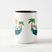 Hallo Sommer Zweifarbige Tasse (Mittel)