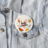 Hallo Sommerangebot Niedliche Illustration Button (Beispiel)