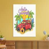 Hallo Sommerarbeit 2024 Leinwanddruck (Insitu (Wohnzimmer))