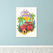 Hallo Sommerarbeit 2024 Leinwanddruck (Insitu (Holzboden))