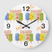 hallo Sommereis Große Wanduhr (Vorderseite)