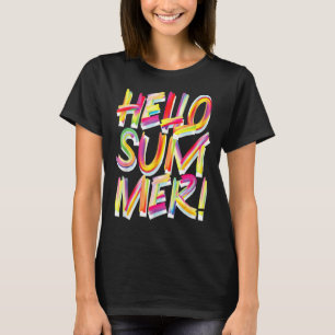 Hallo Sommerfest langsames Pitch für Softball Plan T-Shirt