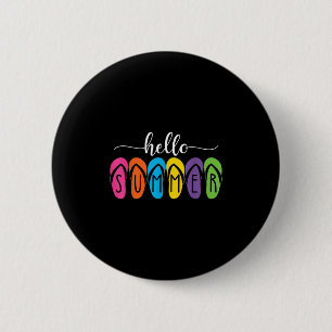Hallo Sommerflip Flops, willkommen Sommer Frauen M Button