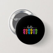 Hallo Sommerflip Flops, willkommen Sommer Frauen M Button (Vorne & Hinten)
