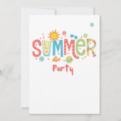 hallo sommerliche Party Einladung (Rückseite)